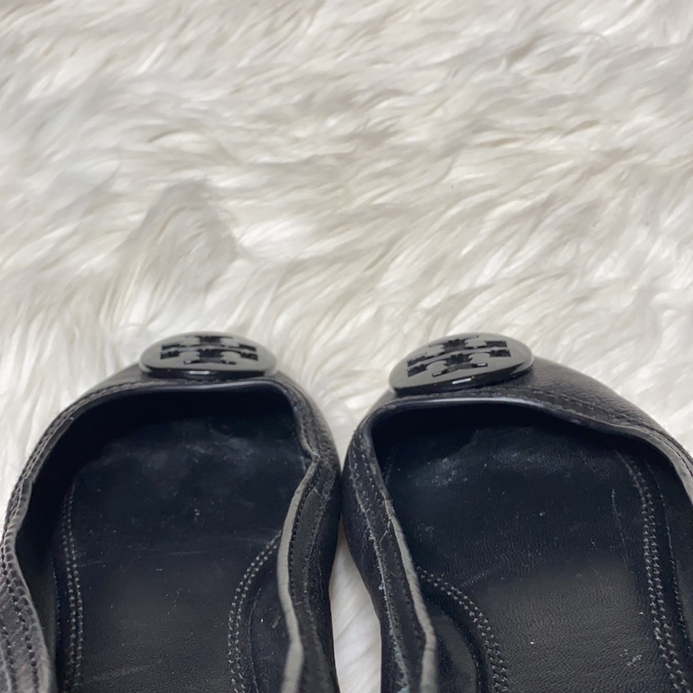 Tory Burch Abby black leather ballet flats - Picture 9 of 11